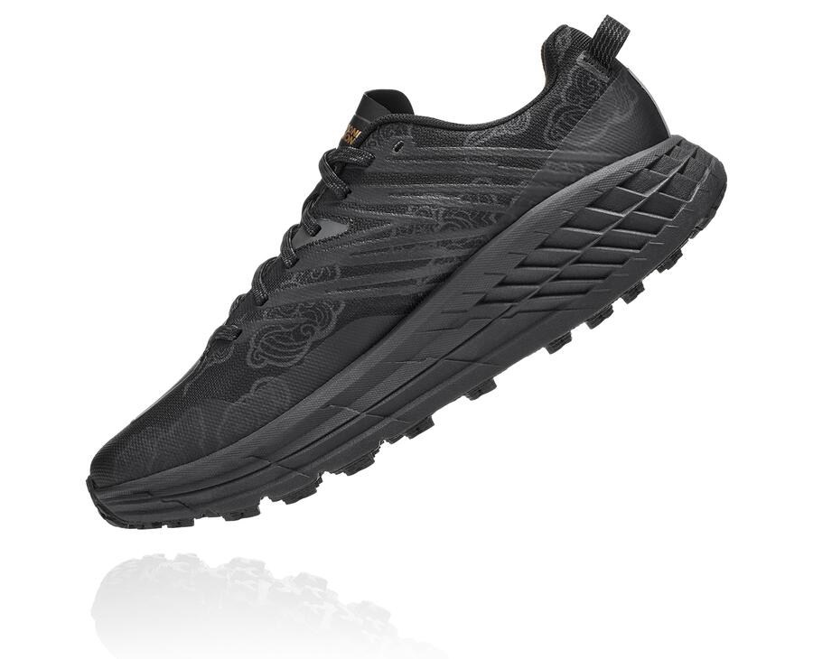 Hoka One One Speedgoat 4 Cny Trailskor Dam - Svarta/Guld - XLTWP-5247